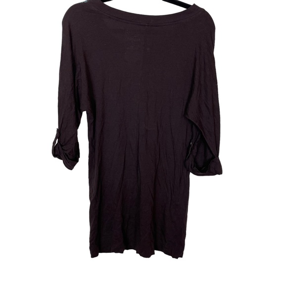 Miley Cyrus Max Azria Boho Abstract Multi-pattern V-Neck T-Shirt Dress Medium M - Picture 12 of 12